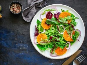 Salade de mandarine et saumon