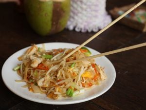 Salade noix de coco crevettes