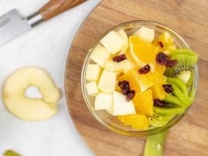 Salade vitamine de kiwis et oranges, sirop à la fleur d’oranger