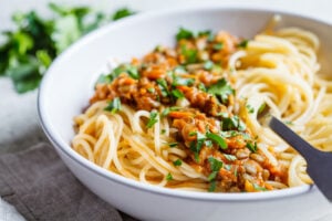 Bolognaise aux lentilles