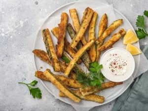 Frites de courgettes