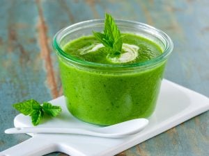 Gaspacho aux pois gourmands