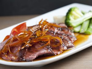Magret de canard au pomelo