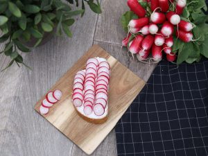 Tartines aux radis