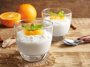 Riz au lait au pamplemousse