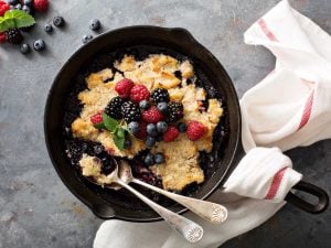 Crumble mûres et framboises