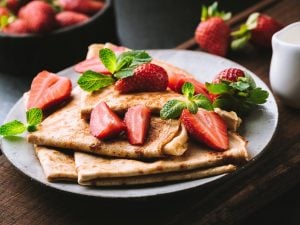 Crêpes de fraises