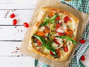 Quiche aux tomates cerises