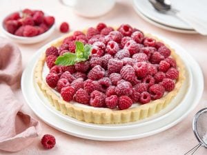 Tarte aux framboises