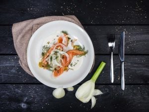 Tartare de thon au fenouil