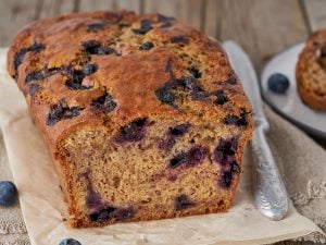 Cake aux myrtilles et cannelle