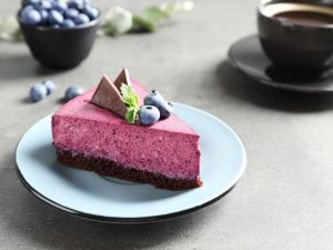 Cheesecake myrtilles et chocolat