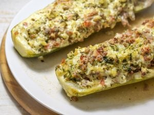 Courgettes gratinées au fromage