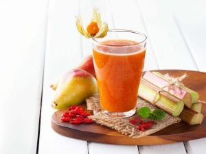Jus poire rhubarbe
