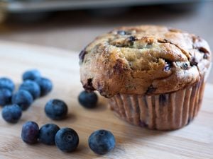 Muffins aux myrtilles sauvages