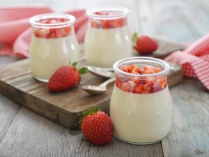 Panna cotta à la fraise