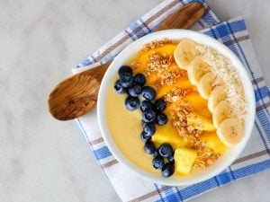 Smoothie bowl melon-banane