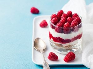 Tiramisu aux framboises et sablés bretons