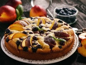 Tarte aux mûres et nectarines