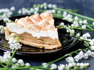 Tarte à la poire meringuée