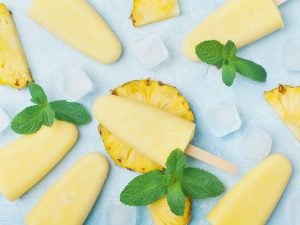 Tubes glacés à l’ananas