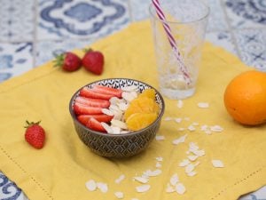 Porridge orange-fraise