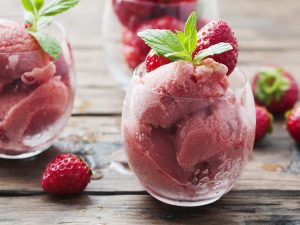Glace à la fraise
