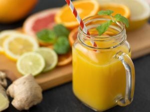 Jus d’agrumes et gingembre