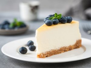 Cheesecake aux myrtilles et spéculoos