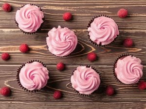 Cupcakes à la framboise