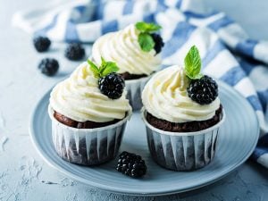 Cupcakes aux mûres