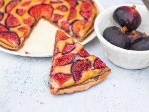 Clafoutis figues-nectarines