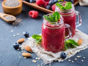 Granité à la framboise