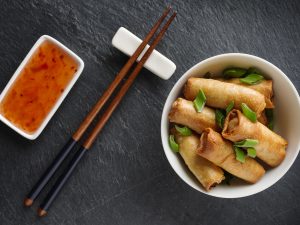 Nems végétariens au four