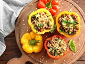 Poivrons farcis au quinoa