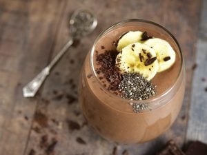 Smoothie banane et cacao