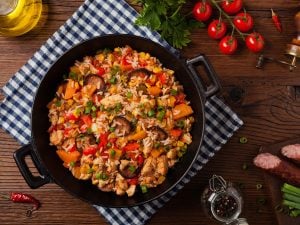 Riz aux poivron et crevettes