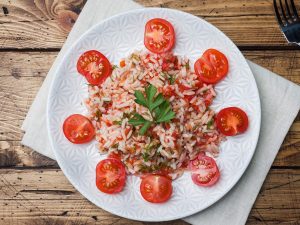 Riz pilaf aux tomates cerises