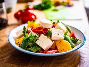Salade poivrons, tomates et feta