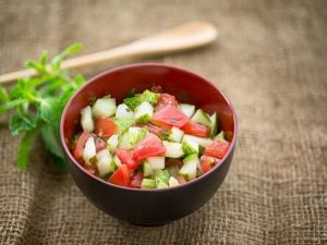 Salade tomate, concombre