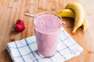 Smoothie banane-fraises