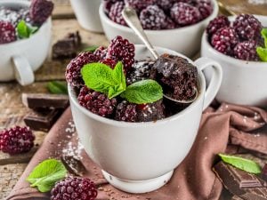 Soufflés aux mûres