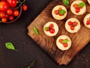 Tartelettes de tomates cerises et chèvre
