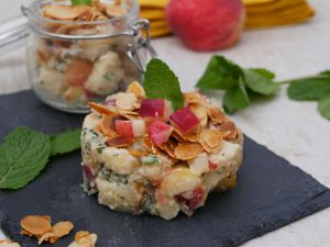 Tartare de pêche et son pesto