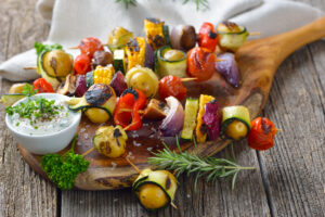 Brochettes végétariennes