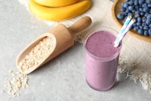Smoothie banane-myrtilles