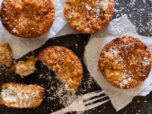 Muffins à la noix de coco et à la banane
