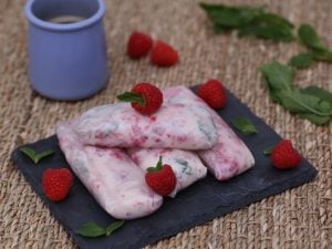 Rouleaux de printemps à la framboise