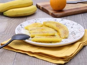 Bananes caramélisées à l’orange