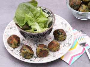 Boulettes saumon-épinards